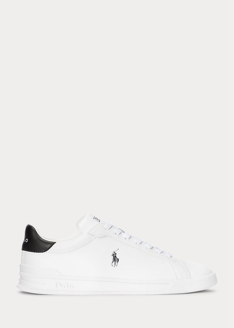 Zapatillas Polo Ralph Lauren Hombre Heritage Court Ii Leather Chile Blancas VSJUA-3417